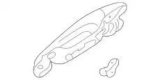 Ручка двери MITSUBISHI MR970578XA