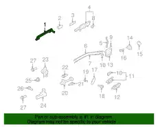 Ручка двери MITSUBISHI 5716A014HA