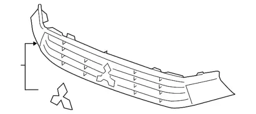 Решетка радиатора MITSUBISHI 6402A430