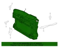 СУППОРТ РАДИАТОРА (БЕНЗИН) GOLF 09- 5K0805588G VAG
