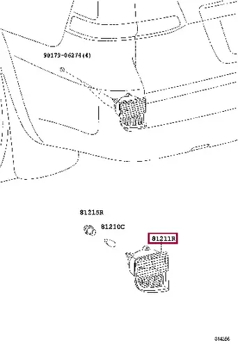 Катафот (световозвращатель) TOYOTA / LEXUS 8145760021