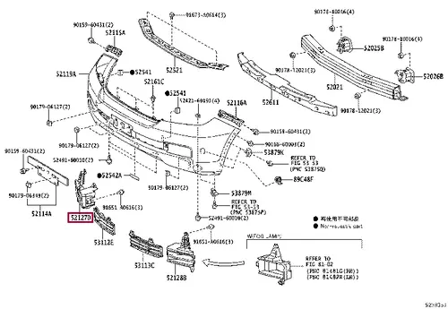Решетка бампера TOYOTA / LEXUS 5203060081