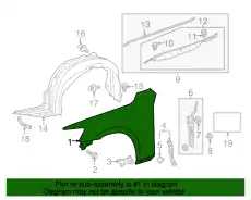 Крыло TOYOTA / LEXUS 5380153170