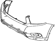 Усилитель бампера TOYOTA / LEXUS 521190E914