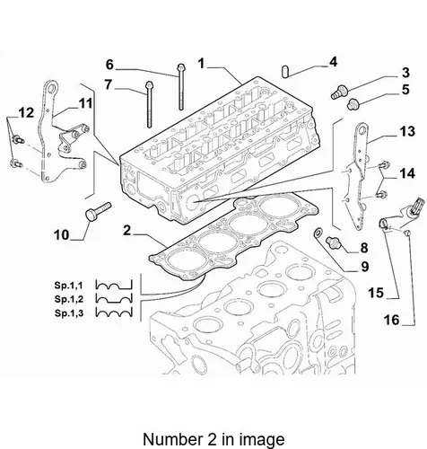 Прокладка ГБЦ FIAT 5801841070