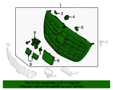 Решетка радиатора MB 222 880 06 02 9040