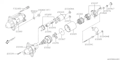 Щеткодержатель стартера 23337AA160 SUBARU