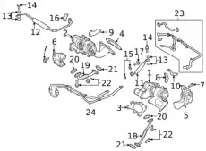 болт m12 282433L000 MOBIS