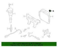 гайка m6 1339606007C MOBIS
