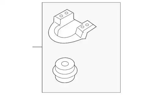 кронштейн крепления радиатора / bracket 253332V000 MOBIS