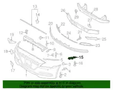 КУЗОВНОЙ КРОНШТЕЙН КРЕПЛЕНИЯ БАМПЕРА 86513B1500 MOBIS