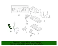 кузовной кронштейн проводки двигателя 947603F120 MOBIS