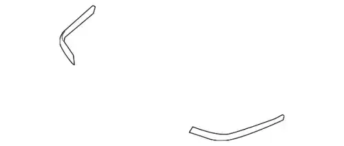 молдинг бампера / moulding-rear bumper.r 866843M000 MOBIS