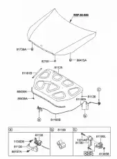 Ручка двери MOBIS 811813M000M5