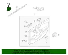 876503X0114X УГЛОВАЯ НАКЛАДКА КУЗОВА MOBIS