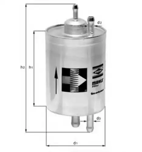 Топливный фильтр MAHLE KL 87