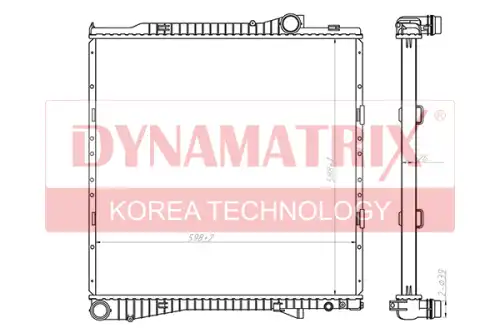 Радиатор системы охлаждения двигателя DYNAMAX DR60788A
