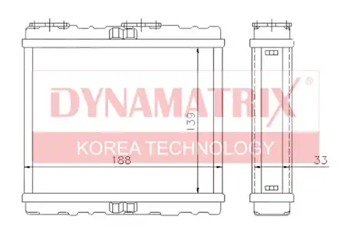 Радиатор печки DYNAMAX DR72200