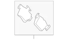 Тормозные колодки дисковые FORD DG9Z-2200-E