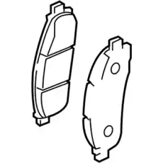 Тормозные колодки дисковые GM 19317044