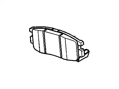 Дисковые тормозные колодки 22850988 GM