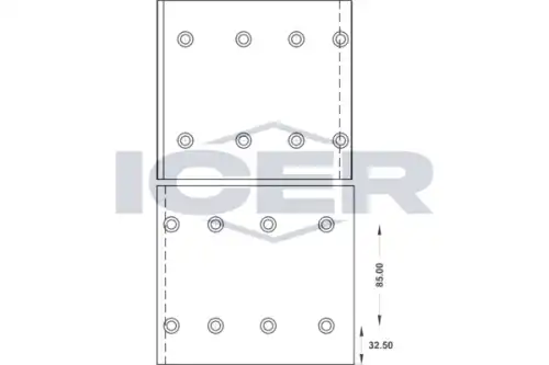 Накладки тормозные ICER 21 9010 00