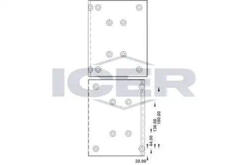 Накладки тормозные ICER 21 9581 00