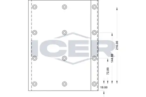 Накладки тормозные ICER 21 9647 00