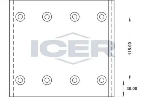 Накладки тормозные ICER 21 9935 00