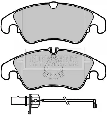 Тормозные колодки дисковые BORG&BECK BBP2045