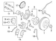 Ступица FORD 8L8Z-1104-A