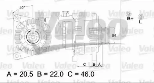 Генератор VALEO 437137