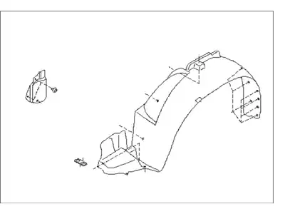 Подкрылок SUBARU 59110SA010