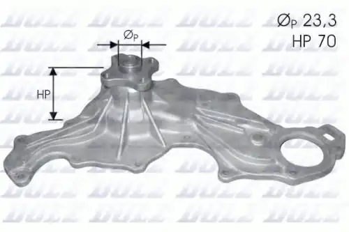 помпа!\ Ford Capri/Consul/Granada/Taunus 2.0-2.8 <85 F-116 DOLZ