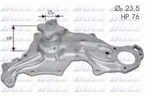 помпа!\ Ford Capri/Consul/Granada/Sierra 2.0-2.8 <85 F-121 DOLZ