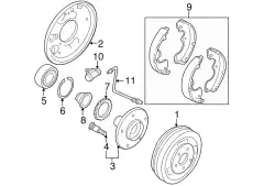 Шланг тормозной задний левый EC014382XD MAZDA