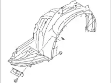 Подкрылок SUBARU 59110FG001