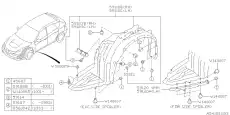 Подкрылок SUBARU 59110FG001