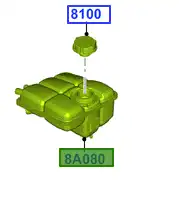 Расширительный бачок FORD 8V618K218AE