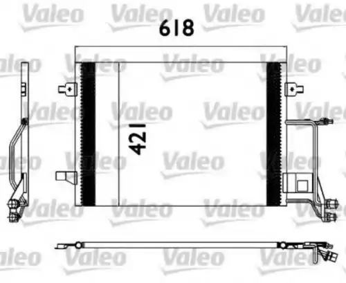 Радиатор кондиционера (конденсатор) VALEO 817666