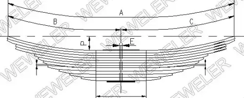 Рессора подвески WEWELER A088T364ZA70