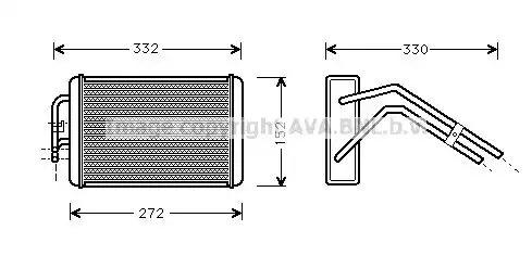 Радиатор печки AVA FD6291