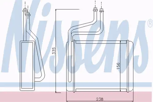 Радиатор печки NISSENS 71744