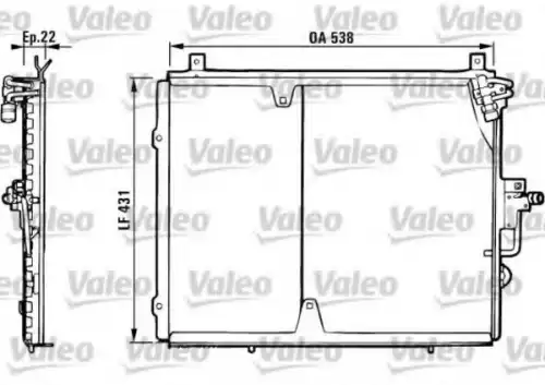 Радиатор кондиционера (конденсатор) VALEO 816877