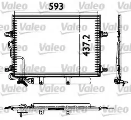 Радиатор кондиционера (конденсатор) VALEO 817583