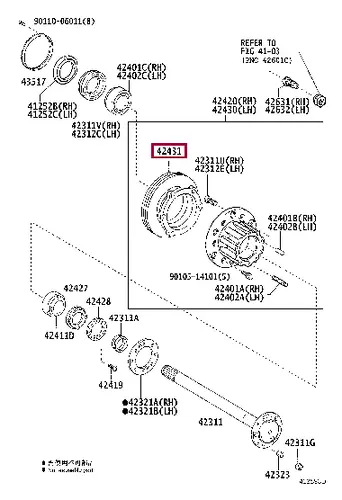 Тормозной диск TOYOTA / LEXUS 42431-37091