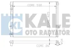 Радиатор системы охлаждения двигателя KALE 368500
