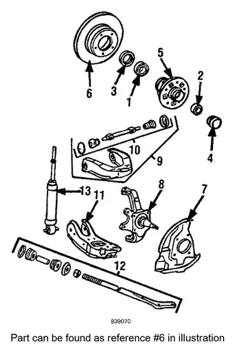 Тормозной диск TOYOTA / LEXUS 43512-26070