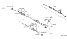 Рулевая тяга NISSAN 48521-3SG1A