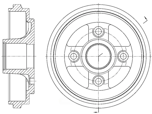 Тормозной барабан G-BRAKE GD-06484